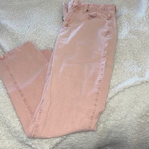 American eagle corduroy pink jeans